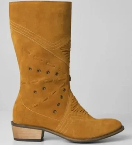 Joe Browns Brick Lane Midi Brown Suede Western Boots UK 6 / EU 39 rrp £85 - Picture 1 of 6