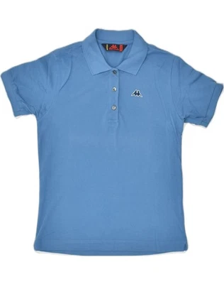 KAPPA Womens Polo Shirt UK 14 Medium Blue AP31 - Image 1 of 3