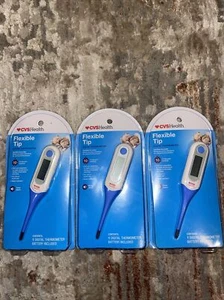 3 X CVS Health Rigid Tip Digital Thermometer 30 Second Read Fever Alarm - Picture 1 of 2