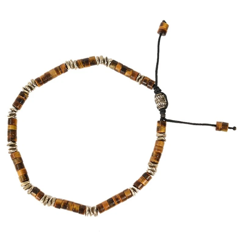 Pulsera con cuentas ajustables HEISHI ojo de tigre ojo de tigre JONAS STUDIO NUEVA SIN ETIQUETAS Foto 1 de 1