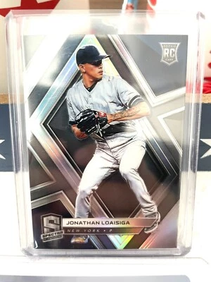2019 Panini Spectra Jonathan Loaisiga Silver Prizm Rookie Card! Yankees #23 - Image 1 of 2