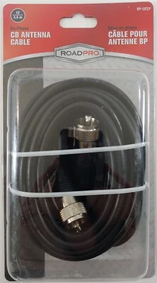 RoadPro RP-12CCP 12' per side RG59AU Co-Phase Dual CB Radio Antenna Coax Cable - Image 1 of 4