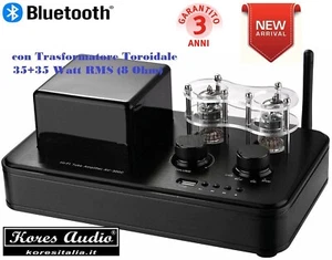 Amplificatore Valvolare Hi Fi Ibrido in Classe A/B BLUETOOTH, USB, SubWoofer OUT - Foto 1 di 5