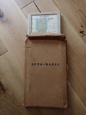 Vintage Auto Mapic Road Map of Great Britain 1950-60 with original box.