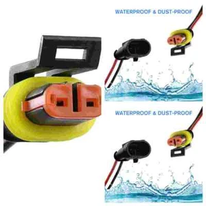 2/5/10 Set 2-Pin 2Way Wire Connector Plug Waterproof Male Female Electrical - Picture 1 of 9