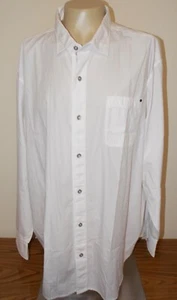 Men's Tommy Bahama Long Sleeve Roll Tab Poplin Button Down Shirt White 3XLB NWT - Picture 1 of 7