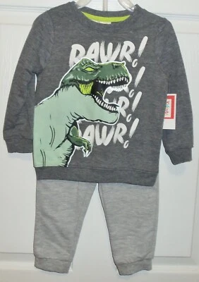 Kidgets Boys RAWR! Juego Pantalón Jogger DINO Talla 24 Meses Nuevo Foto 1 de 2