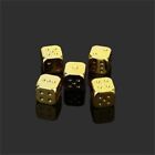 Gold Silver Bronze Gold Plating Dice 6 Sided Table Games Dice Metal Dice  Party