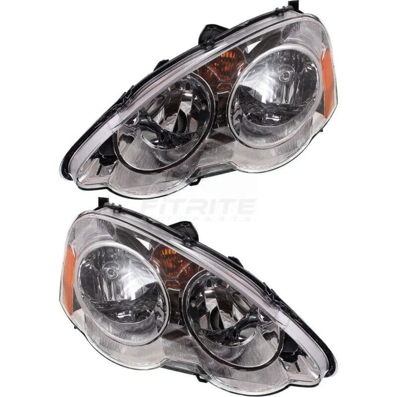 Nuevo juego de 2 lentes y carcasa de lámpara de cabeza lateral izquierda y derecha para Acura RSX 2002-2004 Foto 1 de 4