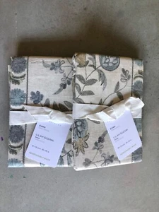 Pottery Barn Lila Suzani Rustic Embroidered Euro Size Pillow Shams Set/2 - Picture 1 of 2