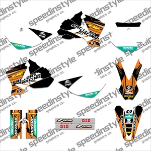 2002 - 2008 KTM SX 50 MINI ADVENTURE PRO SR JR GRAPHICS : ORANGE / BLACK DECALS - Picture 1 of 4