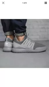ADIDAS ORIGINALS TUBULAR RADIAL CHARCOAL SOLID GREY MEN'S SNEAKERS S76718 SZ 6 - Picture 1 of 5