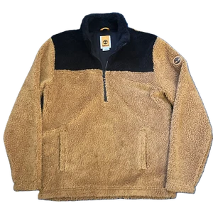 JERSEY POLAR TIMBERLAND SHERPA NEGRO TOSTADO HOMBRE TALLA PEQUEÑA - Imagen 1 de 5