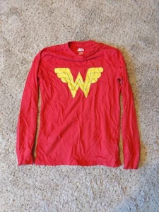 Hand Embellished Youth Wonder Woman Long Sleeve Tee, Large - Picture 1 of 3