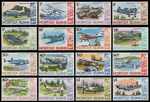 Norfolk Island 1980 - Mi-No. 239-254 ** - MNH - Airplanes / Airplanes - Picture 1 of 1