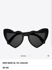 Saint Laurent New Wave Lou Lou Heart-Shaped Sunglasses - Black Rrp - $765