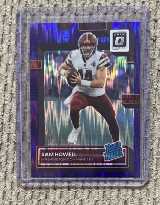 2022 Panini Optic Sam Howell Purple Shock Rated Rookie #205💥SP💥📈📈 - Image 1 of 2