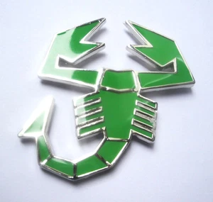 Emblema Abarth verde Fiat 500/600/850 124 Spider Grande Punto - Imagen 1 de 2