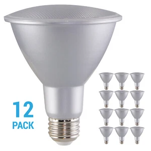 12 Pack S29429 25° LED 120V 12.5W 75W PAR30 LN Long Neck Medium E26 5000K Silver - Picture 1 of 10