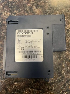 GE Fanuc IC695ETM001-EJ Ethernet Module IC695ETM001 - Image 1 of 2