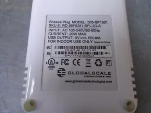 Sheeva Plug 003-SP1001 Globalscale Technologies - Picture 1 of 2