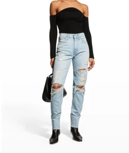 SLVRLAKE Damen Roxy Distressed Mid Rise Skinny Jeans Mind Made Up Größe 25 - Bild 1 von 10