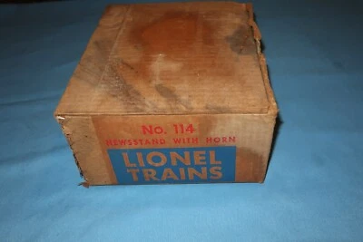 Original Box for Lionel #114 Newsstand with Horn. Box only - Image 1 of 4