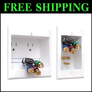 Cable Hider for Wall-Mounted TV - Includes Power and HDMI Low Voltage Pass - Afbeelding 1 van 9
