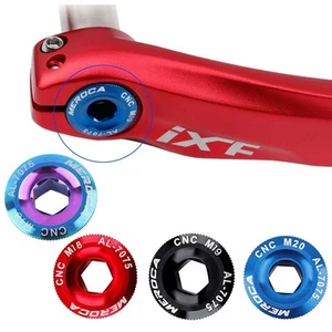 Road Bike Aluminum Alloy Crank Arm Fixing Bolt Crank Cover Screws M18/M19/M20 - Picture 1 of 62
