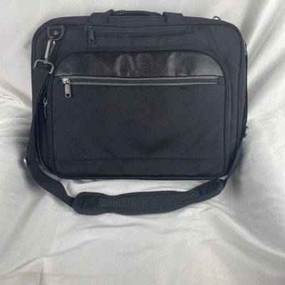 Nueva bolsa para computadora portátil Kenneth Cole Reaction ProTec EZ-Scan 14,1" de lona negra ~ Precio de venta sugerido por el fabricante 260 USD Foto 1 de 4