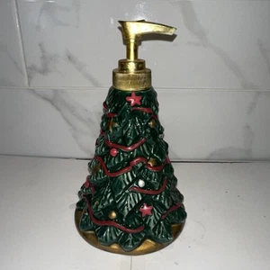 WEIHNACHTSBAUM SEIFENPUMPFLASCHE SPENDER 7" KERAMIK KMART - Bild 1 von 6