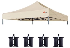 SCOCANOPY Commercial 10x10 Canopy Replacement Top,Canopy Cover ONLY - Beige - Picture 1 of 5