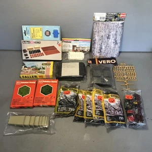 Konvolut: Geländebau Modelleisenbahn Zubehör Streumaterial Gebäude Szene OVP #7 - Bild 1 von 9
