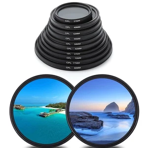 Circle Photography Camera Lens Filter CPL Polarizing For Canon Nikon Sony - Picture 1 of 22