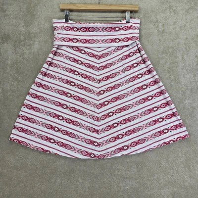 Falda Carve Designs para mujer hasta la rodilla estampado geométrico línea A talla mediana Foto 1 de 4