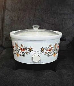 Vintage Festive Friendship Sim-R-Pot Automatic Crockpot - Free Shipping - Picture 1 of 5