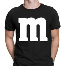 M&M T-Shirt Sweet Halloween Stag Do Couples Funny Novelty Mens T shirts Top #GVE