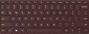 Chiave e cerniera singola per Surface Go firma Alcantara tipo tastiera cover bordeaux - Foto 1 di 1