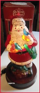 Merck Old World Christmas 1999 Santa with Feathered Friends Light - Picture 1 of 3