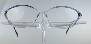 STEPPER 43 Brille Brillengestell Lila Transparent Titan Damen Eyeglasses NEU - Bild 1 von 3