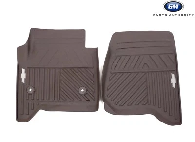 Alfombrillas delanteras para todo tipo de clima Chevrolet Silverado Cocoa 2014-2018 84039115 originales OEM Foto 1 de 4