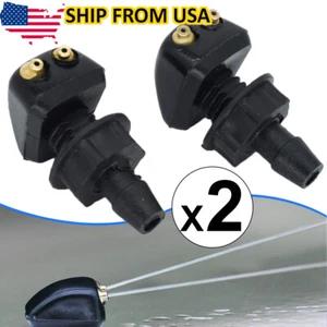 UNIVERSAL WINDSHIELD WASHER WIPER SPRAY NOZZLE FRONT JET NOZZLES SCREWS TYPE 2X - Picture 1 of 5