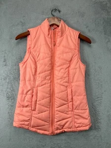 Womens Vests XS Puffer Quilted Pink Zip Up Red Camel Sleeveless Pockets Outdoors - Picture 1 of 9