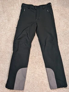 Ibex Snow Pants Climawool Black Men's Size Large Stretch Adjustable Ski Winter - Picture 1 of 18