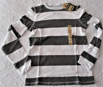 URBAN PIPELINE, TOP MANGA LARGA NIÑO RAYAS ANCHAS BLANCO/GRIS. TALLA L. NIP. Foto 1 de 4