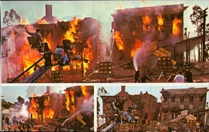 Hollywood Universal Studios Earthquake The Immigrants Postcard Vintage 1979 Old - Picture 1 of 2