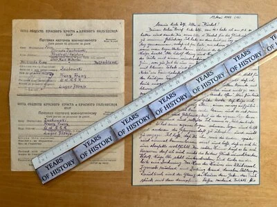 Gefangenenpost DRK Brief POW UDSSR Moskau n. Itzstedt Oldesloe Fam. Zuchowski B9 - Bild 1 von 3