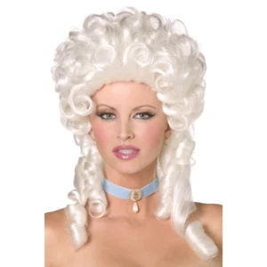 Marie Antoinette Perücke Weiß Lockig Barock Vitctorian Damen Kostüm Neu - Bild 1 von 1