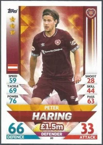TOPPS MATCH ATTAX SPL-2018-19- #080-HEARTS-PETER HARING - Picture 1 of 1