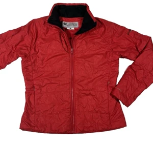 Columbia Titanium Interchange gefütterte Jacke rot Damen große Reißverschlusstaschen gesteppt - Bild 1 von 9